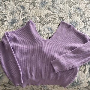 Reversible Purple Sweater